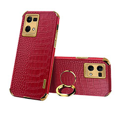 Custodia Lusso Pelle Cover XD2 per Oppo Reno7 4G Rosso