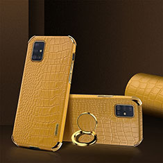 Custodia Lusso Pelle Cover XD2 per Samsung Galaxy A51 5G Giallo