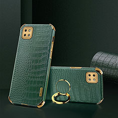 Custodia Lusso Pelle Cover XD2 per Samsung Galaxy F42 5G Verde