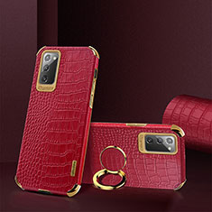 Custodia Lusso Pelle Cover XD2 per Samsung Galaxy Note 20 5G Rosso