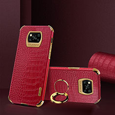 Custodia Lusso Pelle Cover XD2 per Xiaomi Poco X3 Rosso