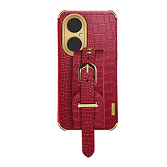 Custodia Lusso Pelle Cover XD3 per Huawei P50 Pro Rosso