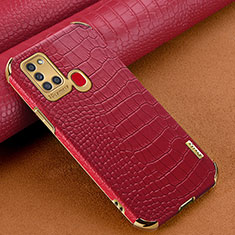 Custodia Lusso Pelle Cover XD3 per Samsung Galaxy A21s Rosso