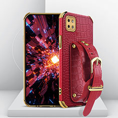 Custodia Lusso Pelle Cover XD3 per Samsung Galaxy A22 5G Rosso