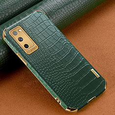 Custodia Lusso Pelle Cover XD3 per Samsung Galaxy S20 FE (2022) 5G Verde