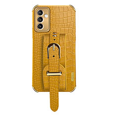 Custodia Lusso Pelle Cover XD5 per Samsung Galaxy A05s Giallo