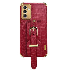 Custodia Lusso Pelle Cover XD5 per Samsung Galaxy A05s Rosso