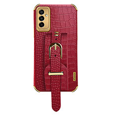 Custodia Lusso Pelle Cover XD5 per Samsung Galaxy F23 5G Rosso