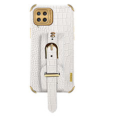 Custodia Lusso Pelle Cover XD5 per Samsung Galaxy M32 4G Bianco
