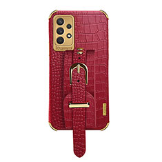 Custodia Lusso Pelle Cover XD5 per Samsung Galaxy M32 5G Rosso