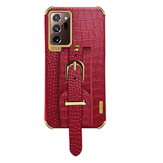 Custodia Lusso Pelle Cover XD5 per Samsung Galaxy Note 20 Ultra 5G Rosso