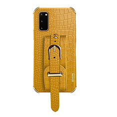 Custodia Lusso Pelle Cover XD5 per Samsung Galaxy S20 5G Giallo