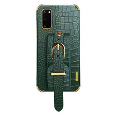 Custodia Lusso Pelle Cover XD5 per Samsung Galaxy S20 5G Verde