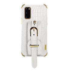 Custodia Lusso Pelle Cover XD5 per Samsung Galaxy S20 Bianco