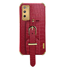 Custodia Lusso Pelle Cover XD5 per Samsung Galaxy S20 Lite 5G Rosso