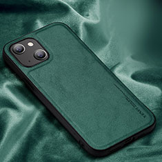 Custodia Lusso Pelle Cover XV1 per Apple iPhone 13 Verde