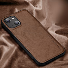 Custodia Lusso Pelle Cover XV1 per Apple iPhone 14 Marrone