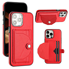 Custodia Lusso Pelle Cover Y01B per Apple iPhone 14 Pro Rosso