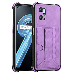 Custodia Lusso Pelle Cover Y01B per Oppo A96 4G Viola