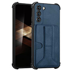 Custodia Lusso Pelle Cover Y01B per Samsung Galaxy S24 5G Blu