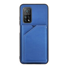 Custodia Lusso Pelle Cover Y01B per Xiaomi Mi 10T 5G Blu