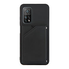 Custodia Lusso Pelle Cover Y01B per Xiaomi Mi 10T Pro 5G Nero