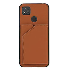 Custodia Lusso Pelle Cover Y01B per Xiaomi POCO C3 Marrone