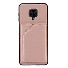 Custodia Lusso Pelle Cover Y01B per Xiaomi Poco M2 Pro Oro Rosa