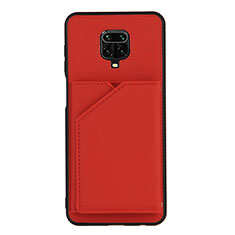 Custodia Lusso Pelle Cover Y01B per Xiaomi Poco M2 Pro Rosso