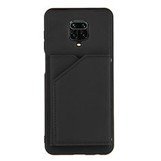 Custodia Lusso Pelle Cover Y01B per Xiaomi Redmi Note 9 Pro Nero