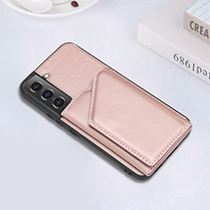 Custodia Lusso Pelle Cover Y02B per Samsung Galaxy S22 5G Oro Rosa