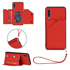 Custodia Lusso Pelle Cover Y03B per Samsung Galaxy A30S Rosso