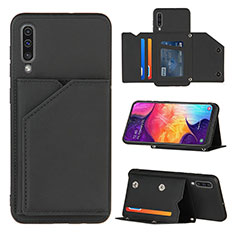 Custodia Lusso Pelle Cover Y04B per Samsung Galaxy A50 Nero