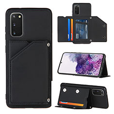 Custodia Lusso Pelle Cover Y04B per Samsung Galaxy S20 5G Nero