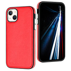Custodia Lusso Pelle Cover Y07B per Apple iPhone 14 Plus Rosso