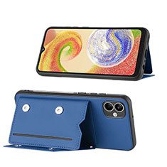 Custodia Lusso Pelle Cover YB1 per Samsung Galaxy A04 4G Blu