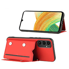 Custodia Lusso Pelle Cover YB1 per Samsung Galaxy A54 5G Rosso