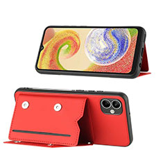 Custodia Lusso Pelle Cover YB1 per Samsung Galaxy M04 Rosso
