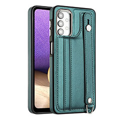 Custodia Lusso Pelle Cover YB1 per Samsung Galaxy M32 5G Verde