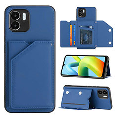 Custodia Lusso Pelle Cover YB1 per Xiaomi Redmi A2 Plus Blu