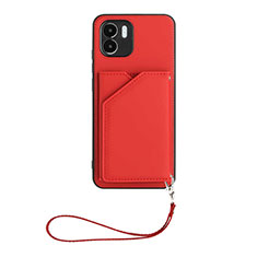 Custodia Lusso Pelle Cover YB2 per Xiaomi Redmi A2 Rosso