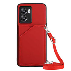 Custodia Lusso Pelle Cover YB3 per OnePlus Nord N300 5G Rosso