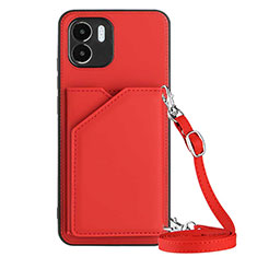 Custodia Lusso Pelle Cover YB3 per Xiaomi Redmi A2 Plus Rosso