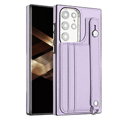 Custodia Lusso Pelle Cover YB4 per Samsung Galaxy S24 Ultra 5G Viola
