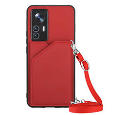 Custodia Lusso Pelle Cover YB4 per Xiaomi Redmi K50 Ultra 5G Rosso