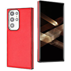 Custodia Lusso Pelle Cover YB6 per Samsung Galaxy S24 Ultra 5G Rosso