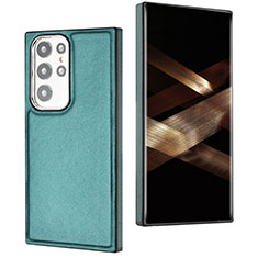 Custodia Lusso Pelle Cover YB6 per Samsung Galaxy S24 Ultra 5G Verde