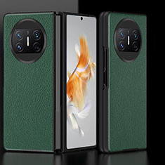Custodia Lusso Pelle e Plastica Opaca Cover BH5 per Huawei Mate X3 Verde