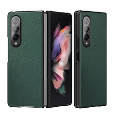 Custodia Lusso Pelle e Plastica Opaca Cover L06 per Samsung Galaxy Z Fold4 5G Verde