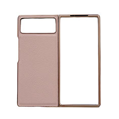 Custodia Lusso Pelle e Plastica Opaca Cover S02 per Xiaomi Mix Fold 2 5G Oro Rosa